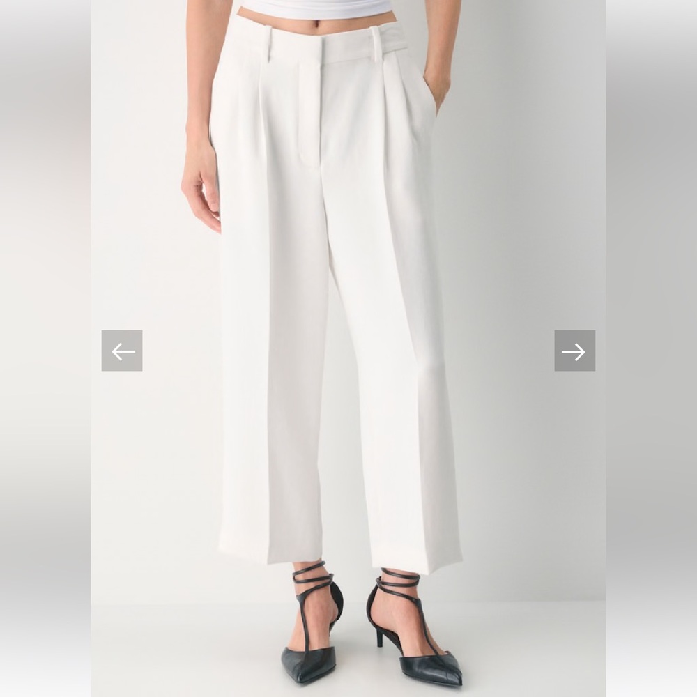 Aritzia Wilfred Light Birch Effortless Crop Women's Pants